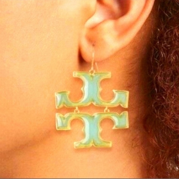 NWOT-Tory Burch Iconic Enamel Earrings - Picture 4 of 4